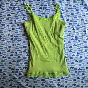 Lime green camisole from Justice